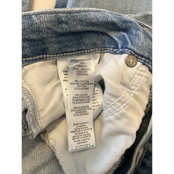 Good American Womens Blue Slim Straight Denim Jeans‎ Size 4/27 High Waist - Picture 8 of 8